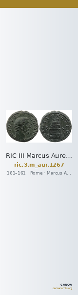 RIC III Marcus Aurelius 1267 — CANOA