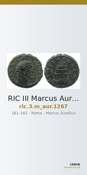 RIC III Marcus Aurelius 1267 — CANOA