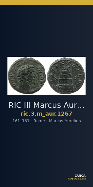 RIC III Marcus Aurelius 1267 — CANOA