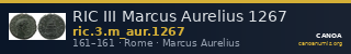 RIC III Marcus Aurelius 1267 — CANOA