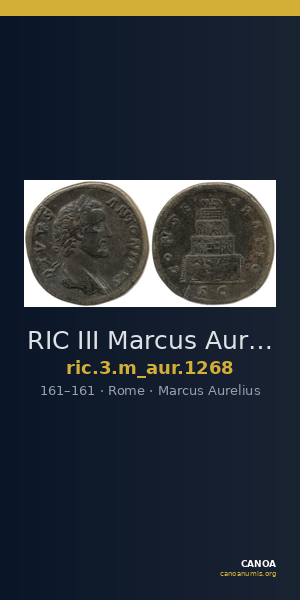 RIC III Marcus Aurelius 1268 — CANOA