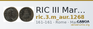 RIC III Marcus Aurelius 1268 — CANOA