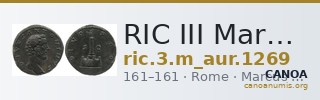 RIC III Marcus Aurelius 1269 — CANOA