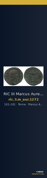 RIC III Marcus Aurelius 1272 — CANOA