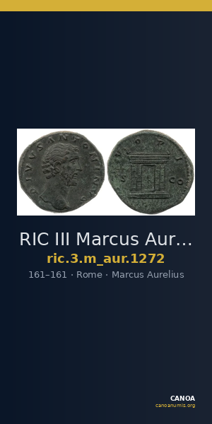 RIC III Marcus Aurelius 1272 — CANOA