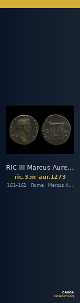 RIC III Marcus Aurelius 1273 — CANOA