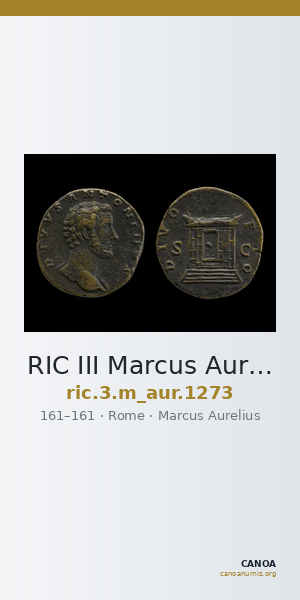 RIC III Marcus Aurelius 1273 — CANOA