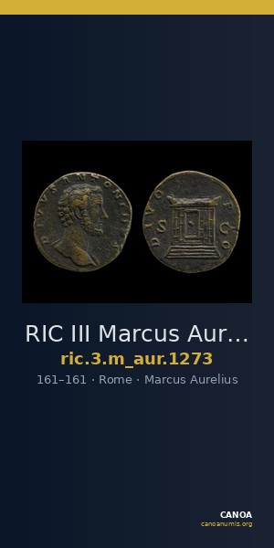 RIC III Marcus Aurelius 1273 — CANOA