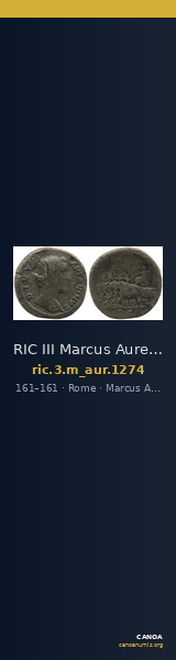 RIC III Marcus Aurelius 1274 — CANOA