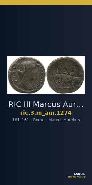 RIC III Marcus Aurelius 1274 — CANOA