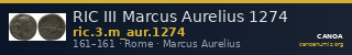 RIC III Marcus Aurelius 1274 — CANOA