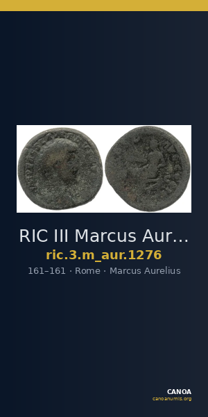 RIC III Marcus Aurelius 1276 — CANOA