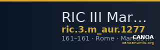 RIC III Marcus Aurelius 1277 — CANOA