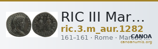RIC III Marcus Aurelius 1282 — CANOA