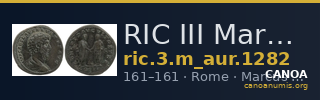 RIC III Marcus Aurelius 1282 — CANOA