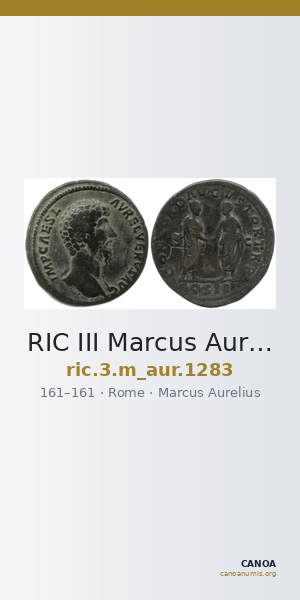RIC III Marcus Aurelius 1283 — CANOA