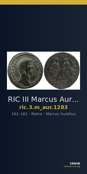 RIC III Marcus Aurelius 1283 — CANOA