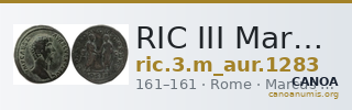 RIC III Marcus Aurelius 1283 — CANOA