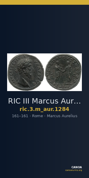 RIC III Marcus Aurelius 1284 — CANOA