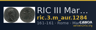 RIC III Marcus Aurelius 1284 — CANOA