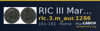 RIC III Marcus Aurelius 1286 — CANOA