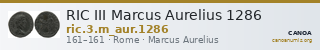 RIC III Marcus Aurelius 1286 — CANOA