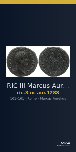 RIC III Marcus Aurelius 1288 — CANOA