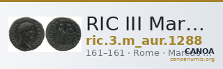 RIC III Marcus Aurelius 1288 — CANOA