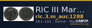 RIC III Marcus Aurelius 1288 — CANOA