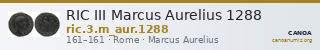 RIC III Marcus Aurelius 1288 — CANOA