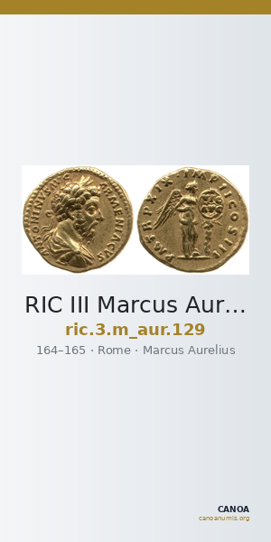 RIC III Marcus Aurelius 129 — CANOA