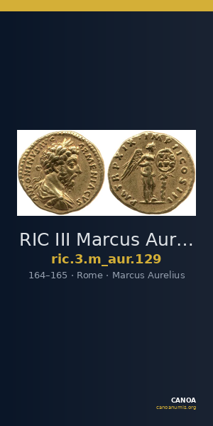 RIC III Marcus Aurelius 129 — CANOA