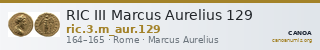 RIC III Marcus Aurelius 129 — CANOA
