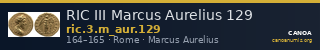 RIC III Marcus Aurelius 129 — CANOA