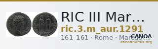 RIC III Marcus Aurelius 1291 — CANOA
