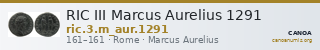 RIC III Marcus Aurelius 1291 — CANOA