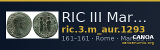 RIC III Marcus Aurelius 1293 — CANOA