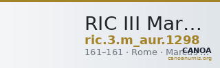 RIC III Marcus Aurelius 1298 — CANOA