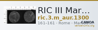 RIC III Marcus Aurelius 1300 — CANOA