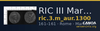 RIC III Marcus Aurelius 1300 — CANOA