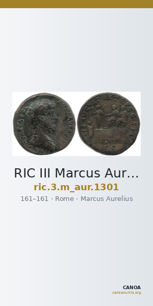 RIC III Marcus Aurelius 1301 — CANOA