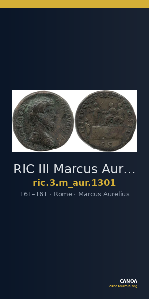 RIC III Marcus Aurelius 1301 — CANOA
