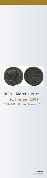 RIC III Marcus Aurelius 1307 — CANOA