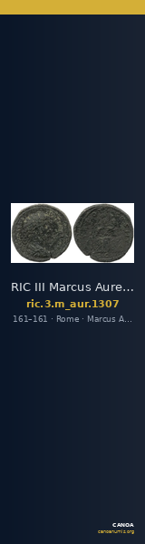 RIC III Marcus Aurelius 1307 — CANOA
