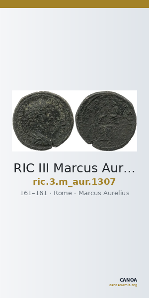 RIC III Marcus Aurelius 1307 — CANOA