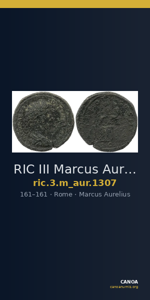 RIC III Marcus Aurelius 1307 — CANOA