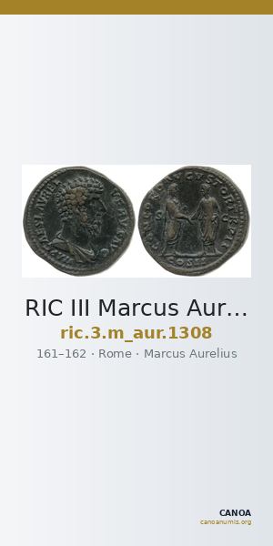 RIC III Marcus Aurelius 1308 — CANOA