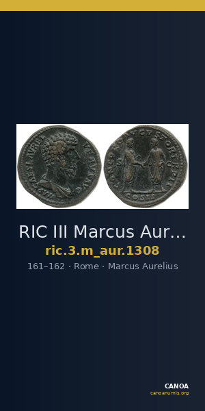 RIC III Marcus Aurelius 1308 — CANOA