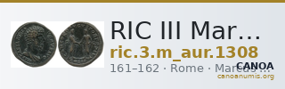 RIC III Marcus Aurelius 1308 — CANOA