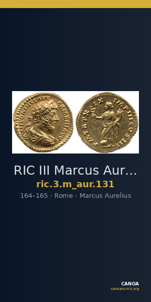 RIC III Marcus Aurelius 131 — CANOA